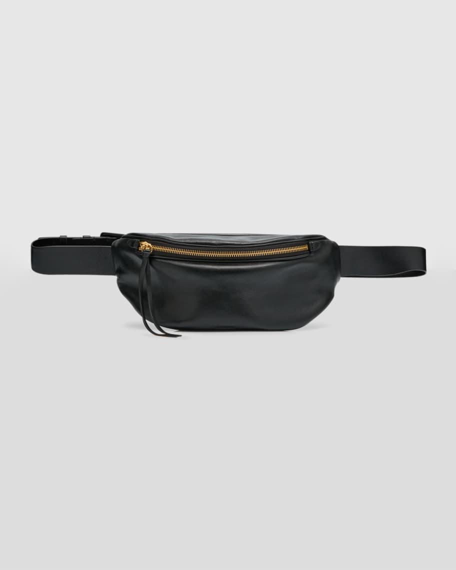 Moon Small Zip Leather Belt Bag Product Image