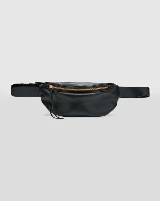 Moon Small Zip Leather Belt Bag Product Image