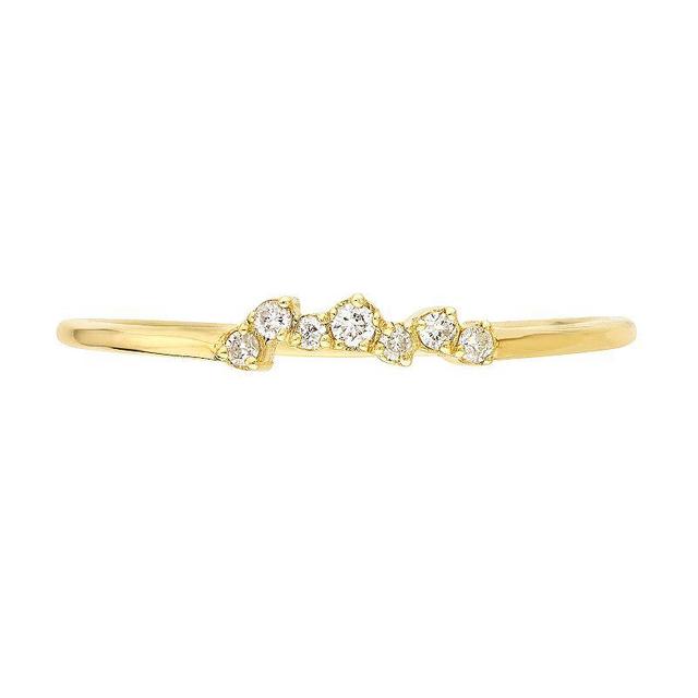 14k Gold Diamond Accent Fashion Ring, Womens Product Image