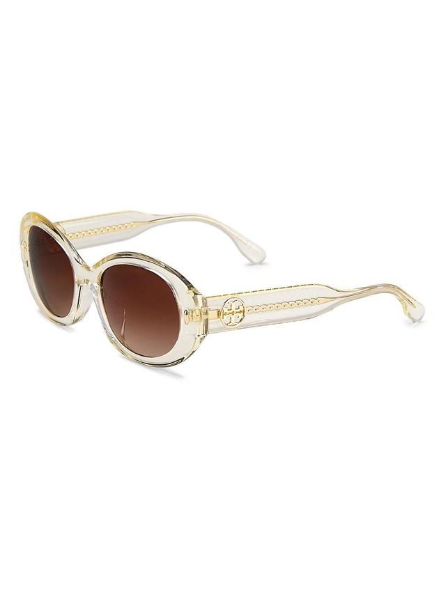 Womens 53MM Oval Sunglasses Product Image