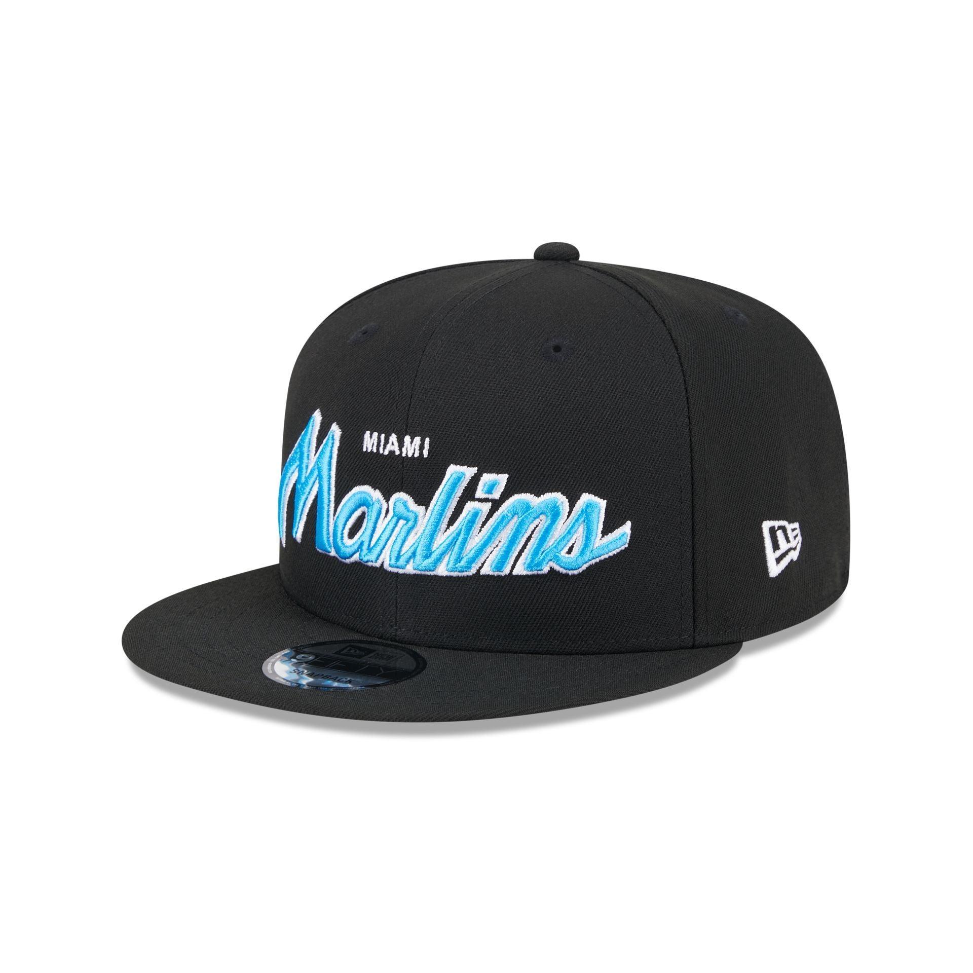 Miami Marlins Wordmark 9FIFTY Snapback Hat Male Product Image