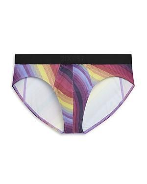 2(X)IST Sliq Brief (Sunset Stripe) Men's Underwear Product Image