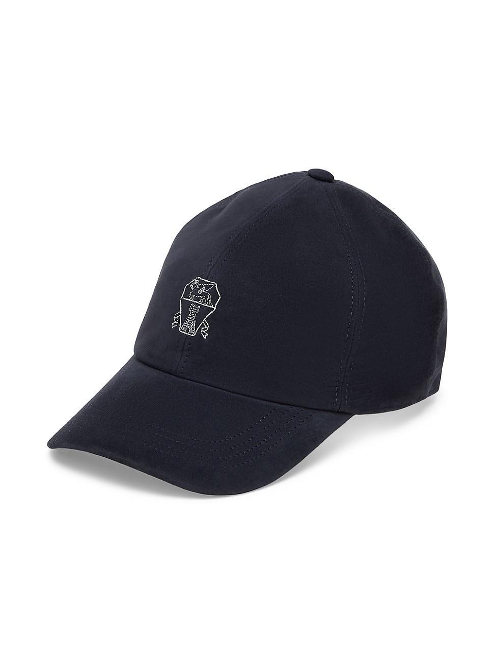 Mens Lightweight Suede Baseball Cap With Embroidered Logo product image