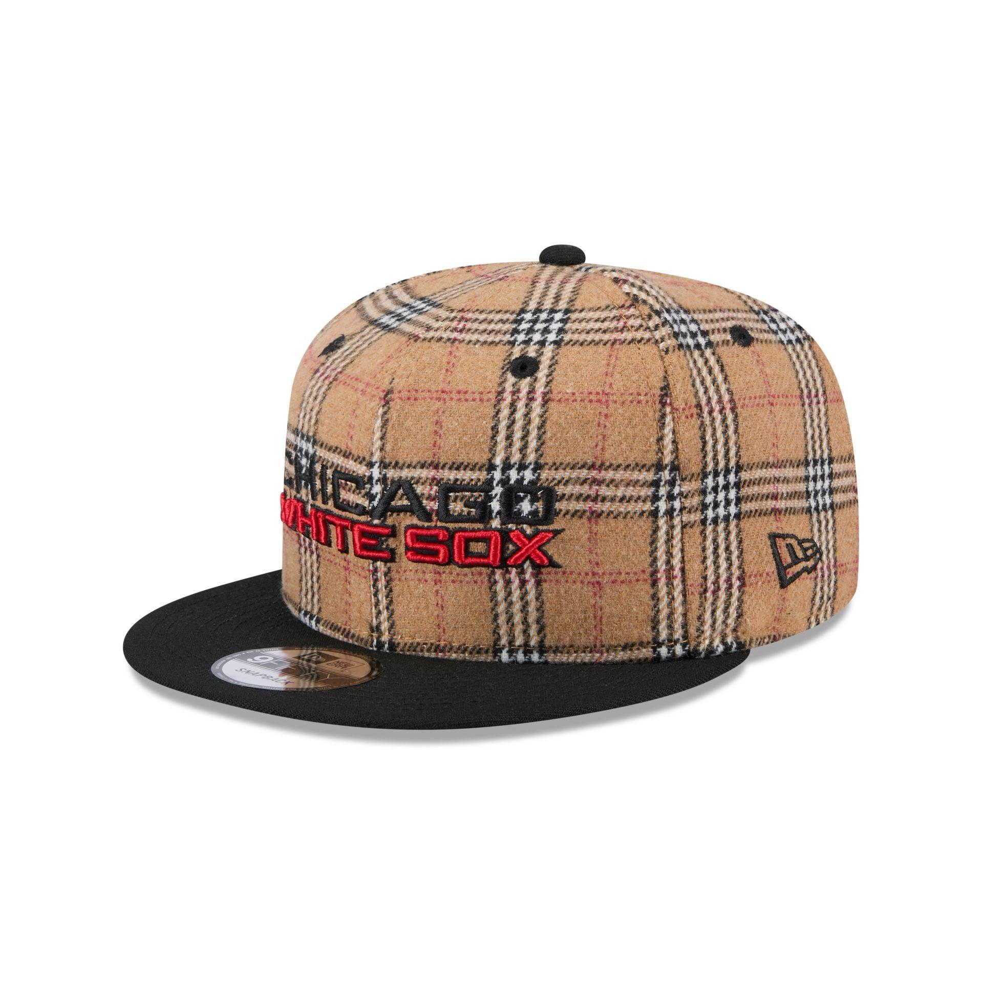 Chicago White Sox Tan Tartan 9FIFTY Snapback Hat Male Product Image