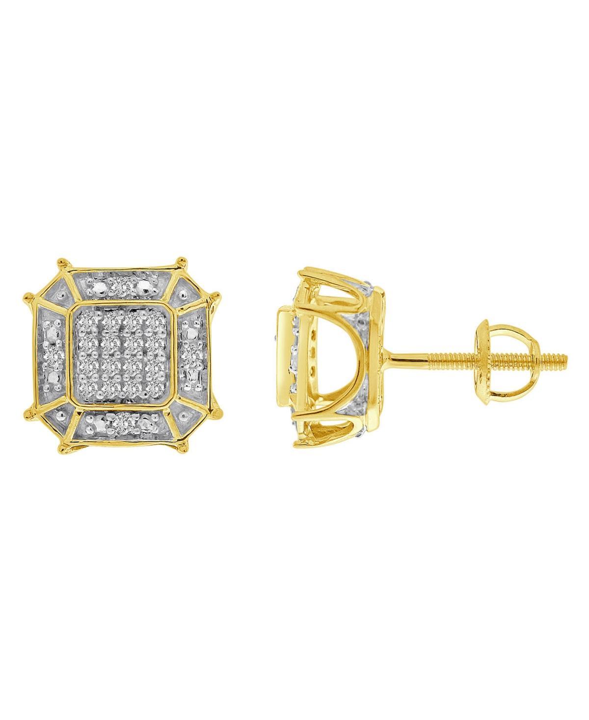 Mens Diamond (1/6 ct.t.w.) Earring in 10K Yellow Gold Product Image