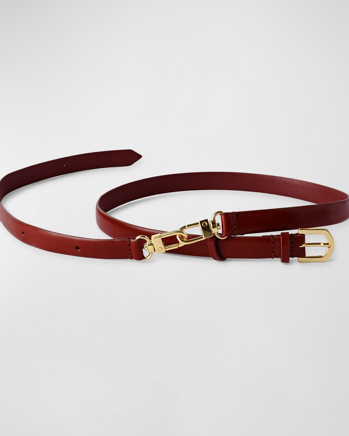 Totme Croc Embossed Leather Belt Product Image