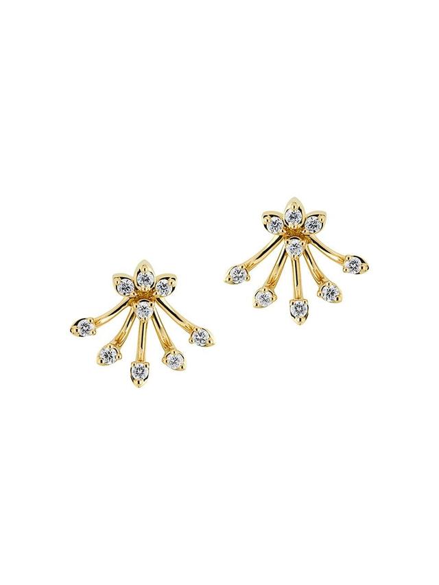 Womens Luminus 18K Yellow Gold & 0.2 TCW Diamond Drop Earrings Product Image