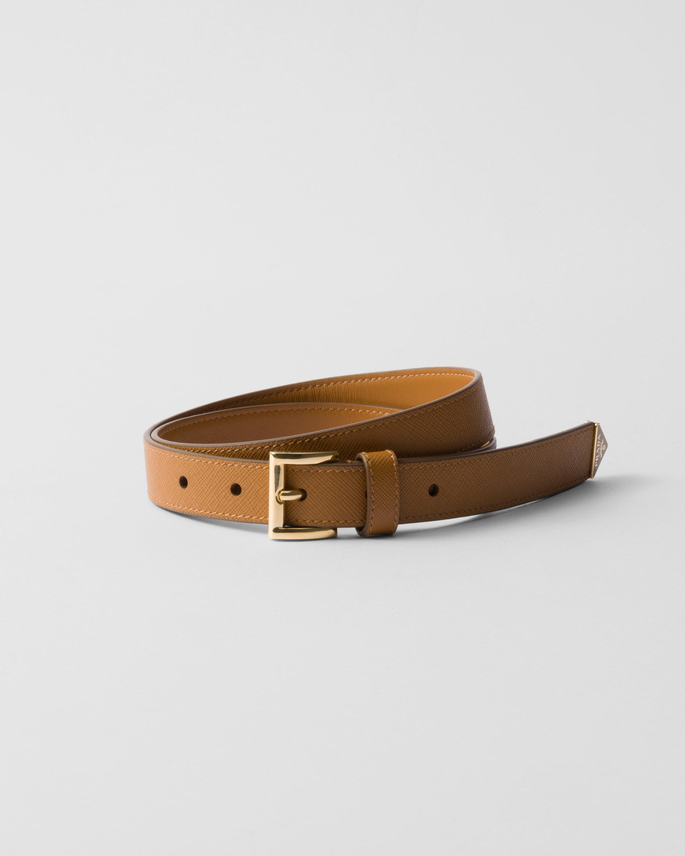 Saffiano leather belt Product Image