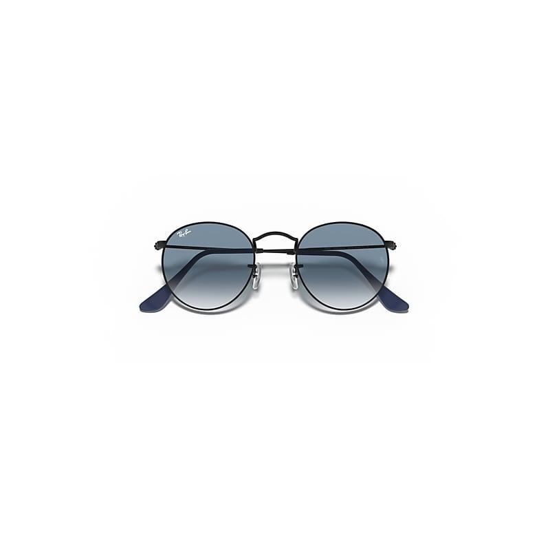 Ray-Ban Round Metal Sunglasses Frame Blue Lenses Product Image