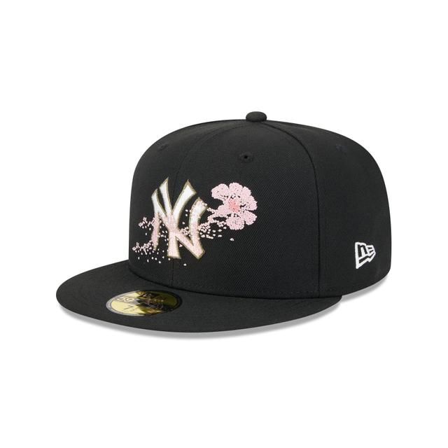 New York Yankees Dotted Floral 59FIFTY Fitted Hat Male Product Image