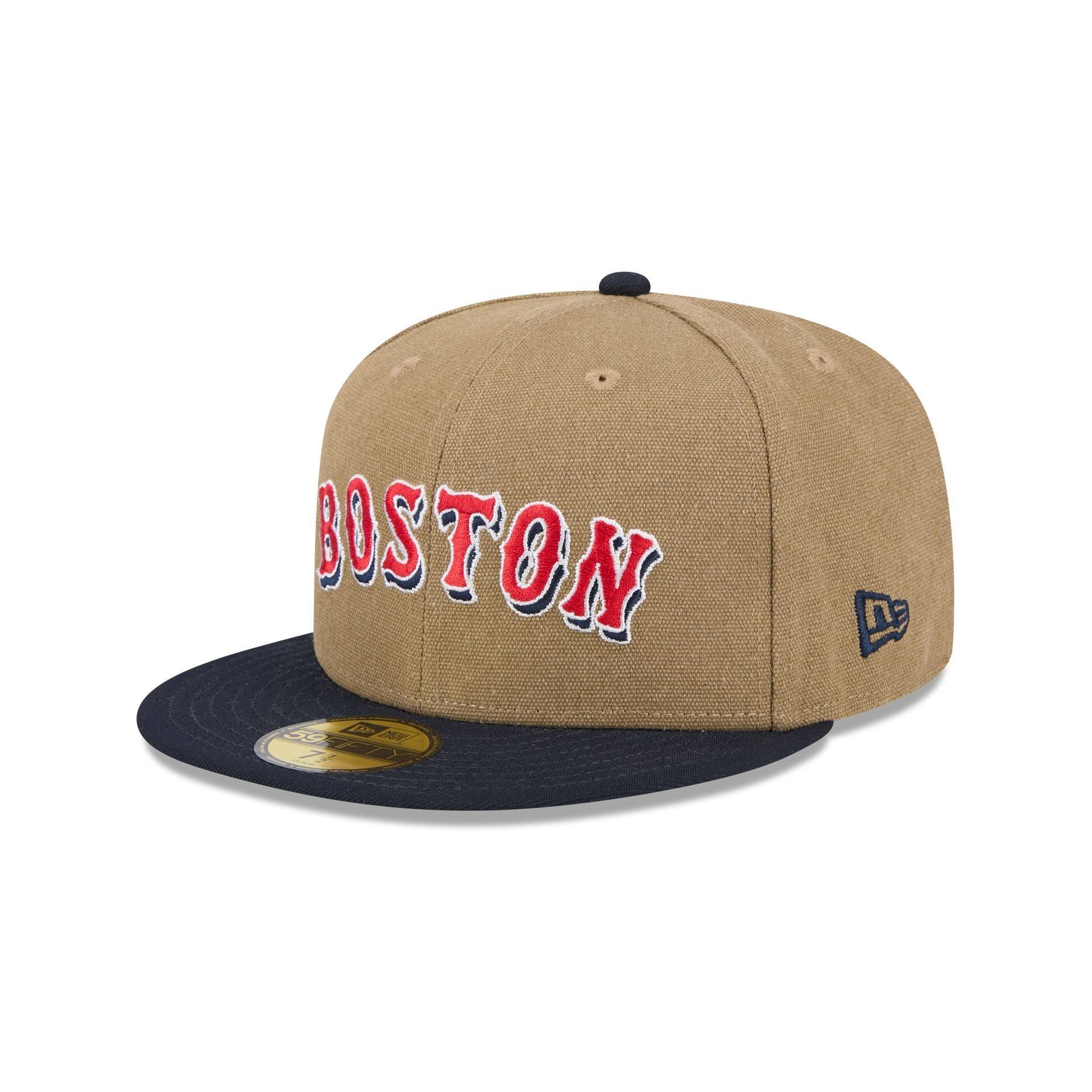 Boston Red Sox Canvas Crown 59FIFTY Fitted Hat Male Product Image