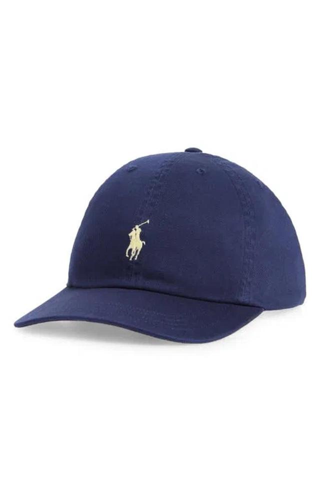 Embroidered Polo Pony Baseball Cap In Newport Navy Product Image