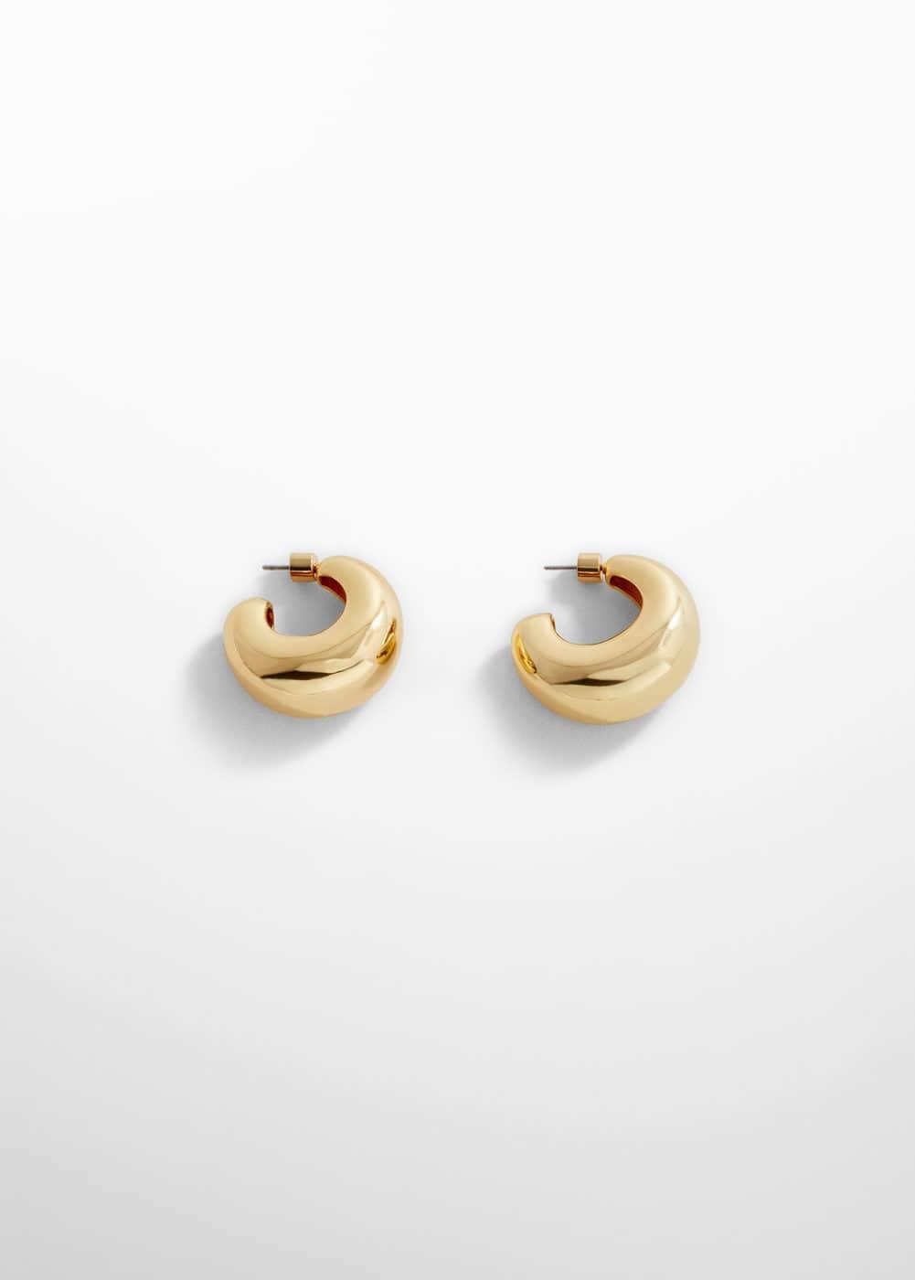 Volume hoop earrings - Women | MANGO USA Product Image