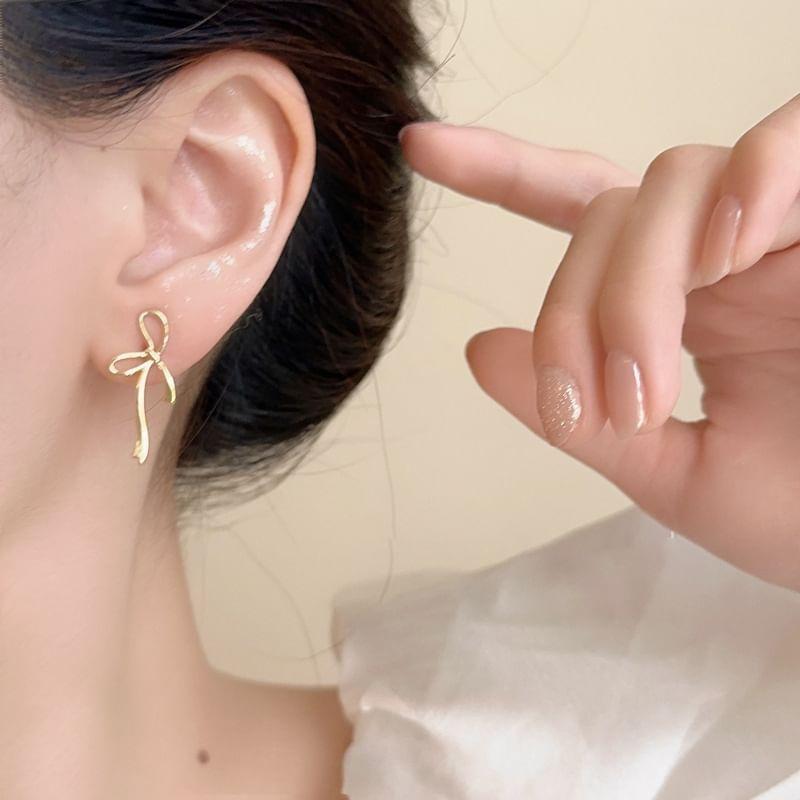 Bow Alloy Stud Earring (Various Designs) Product Image