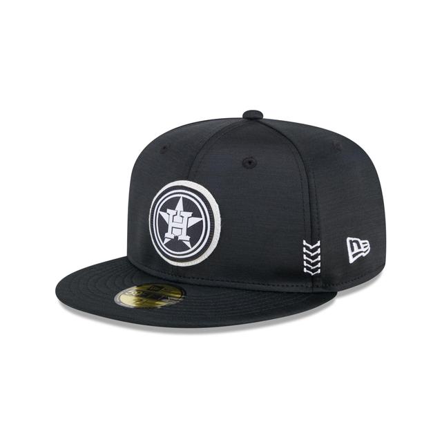 Houston Astros 2024 Clubhouse Black 59FIFTY Fitted Hat Male Product Image