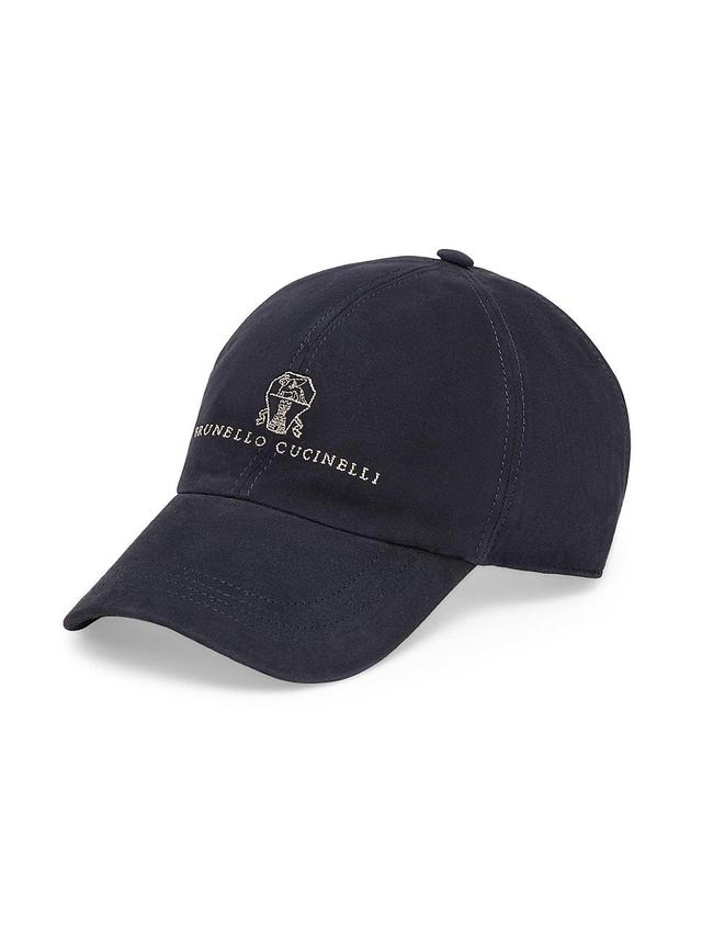 Mens Suede Baseball Cap with Embroidery Product Image