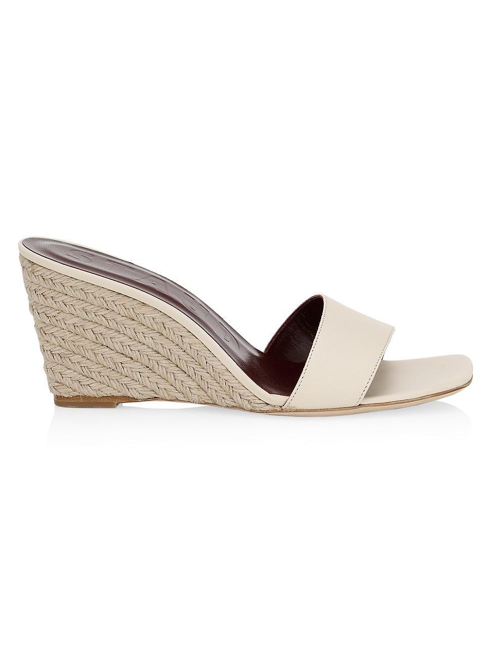 Womens Billie Leather Espadrille Wedge Sandals Product Image