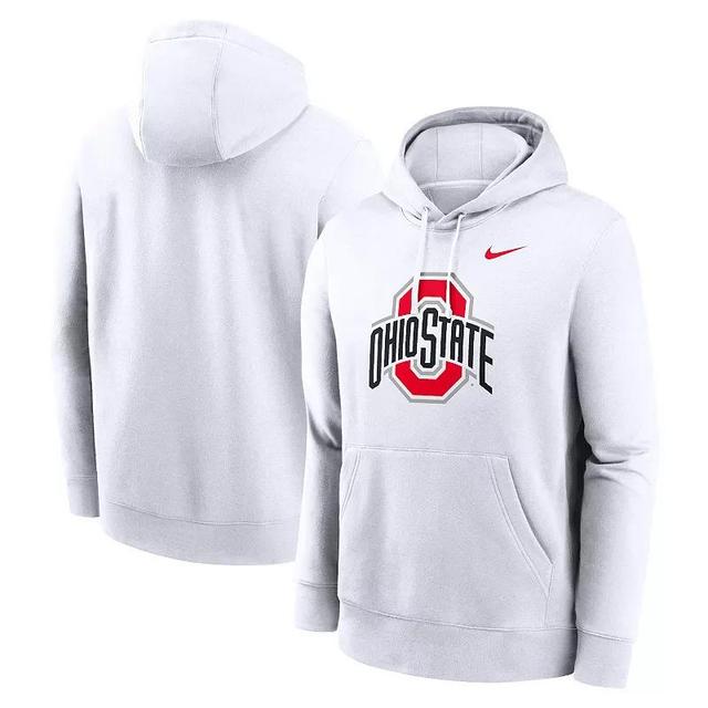 Mens Nike Ohio State Buckeyes Primetime Evergreen Club Fleece Pullover Hoodie Product Image