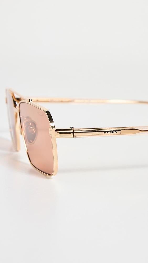 Prada Prada PR A57S Rectangular Sunglasses | Shopbop Product Image