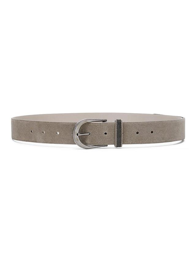 Womens Suede Belt with Monili Product Image