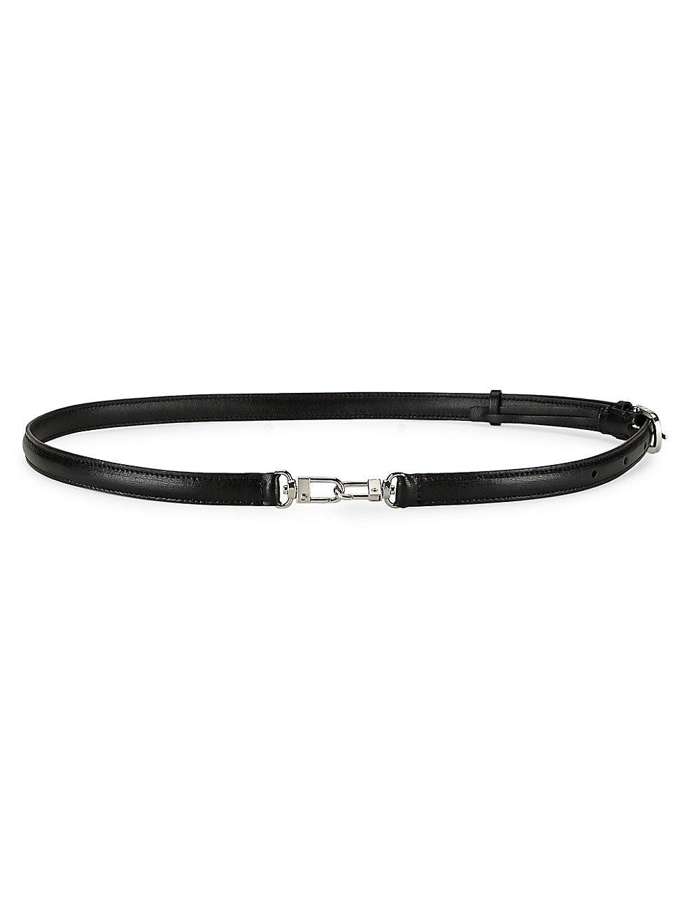 Womens Skinny Leather Belt Product Image