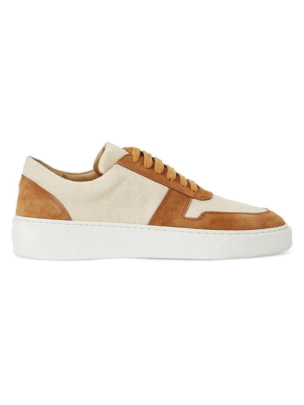 Mens Darian Suede & Canvas Low-Top Sneakers Product Image