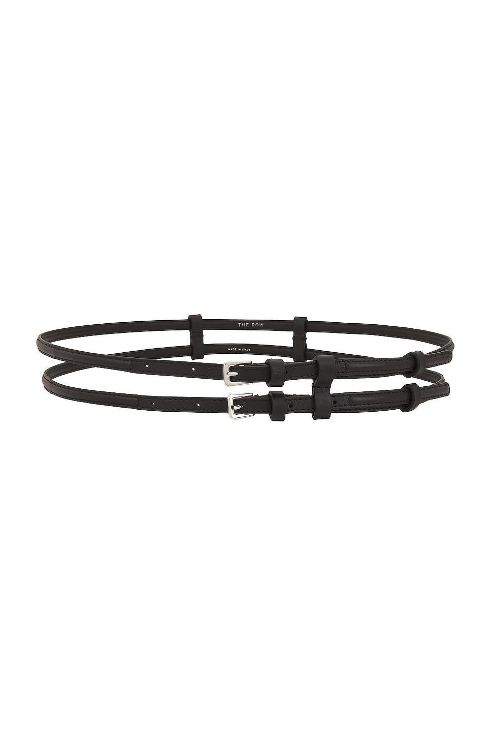 The Row Double Belt Black. (also in M). Product Image