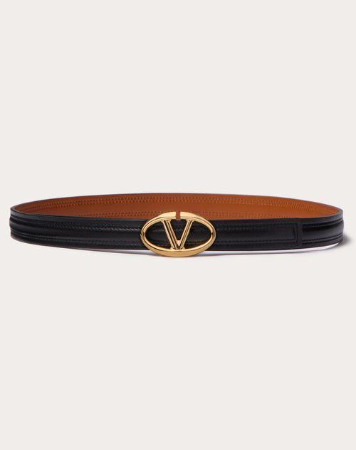 THE BOLD EDITION VLOGO SHINY CALFSKIN BELT 20 MM Product Image