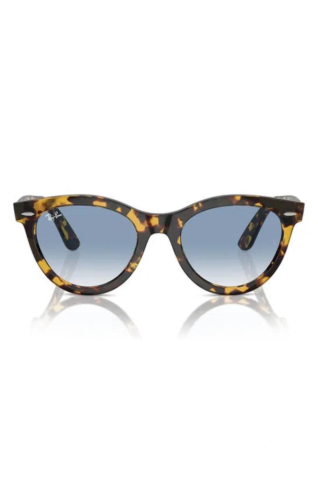 RAY BAN Way Wayfarer 51mm Oval Sunglasses In Mustard Product Image