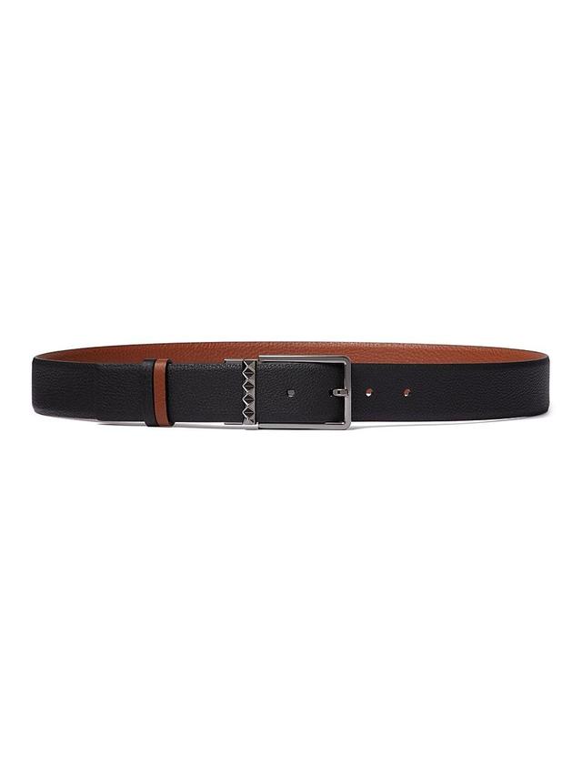 Mens Rockstud Reversible Belt In Grainy Calfskin 35MM Product Image