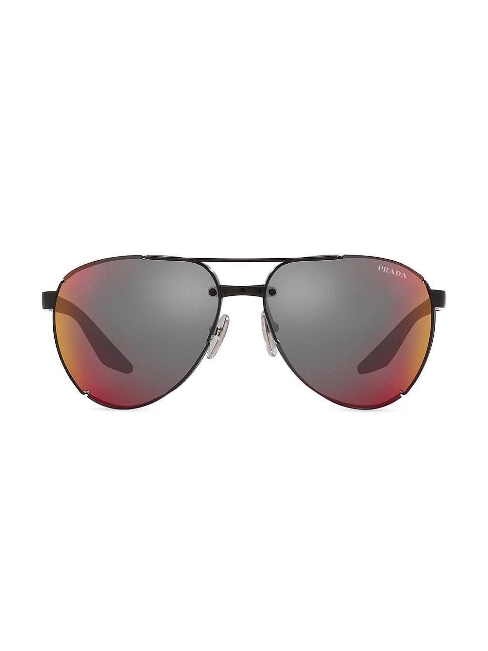 Mens 61MM Pilot Sunglasses Product Image