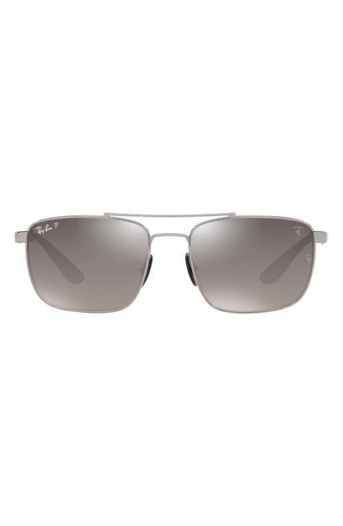 Ray-Ban 55mm Gradient Polarized Irregular Sunglasses Product Image