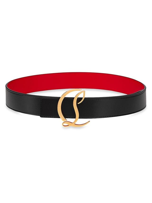 Christian Louboutin Logo Buckle Leather Belt Product Image