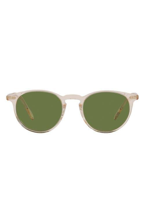 Oliver Peoples Riley 49mm Round Sunglasses Product Image