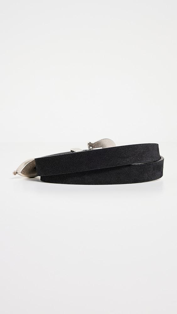 Anderson's Skinny Suede Western Buckle Belt | Shopbop Product Image