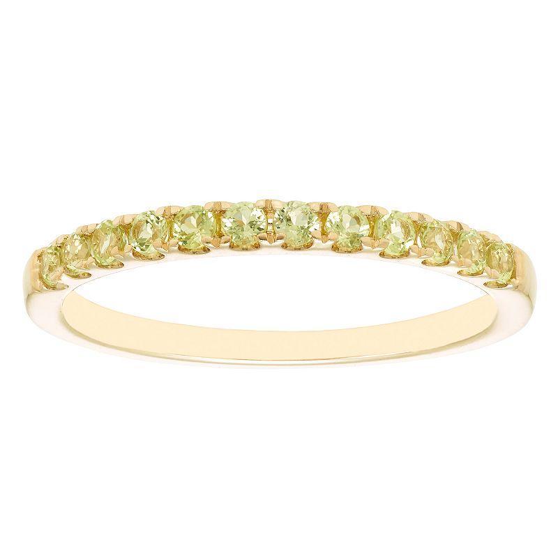 Boston Bay Diamonds 10k Gold Gemstone Stacking Ring, Womens Green Product Image