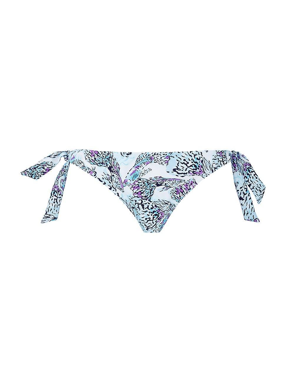 Womens Flamme Print String Bikini Bottom Product Image