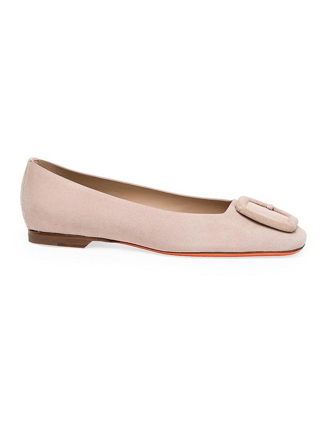 Womens Suede Ballet Flats Product Image