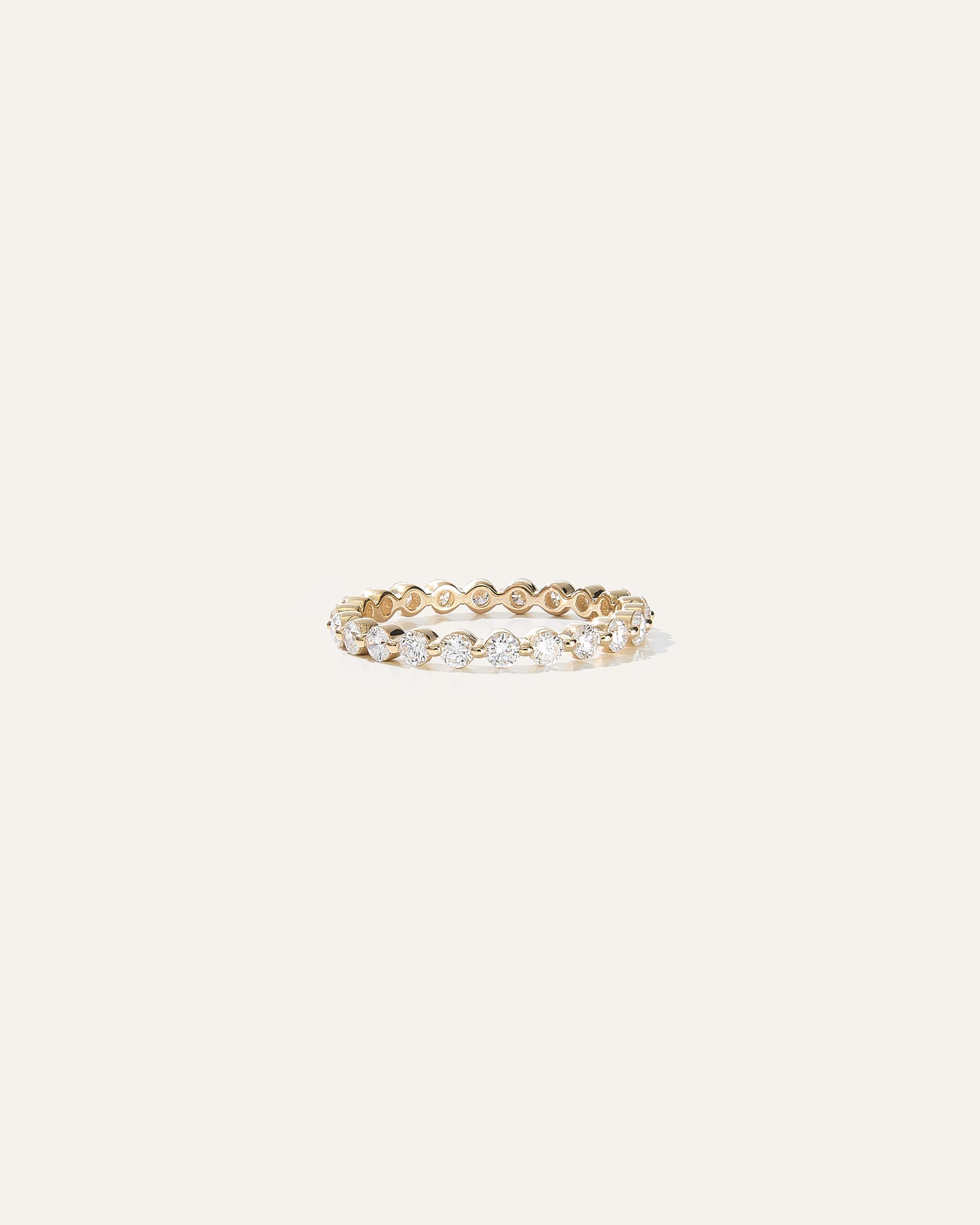 Lab Grown Diamond Single Shared Prong Eternity Band Product Image