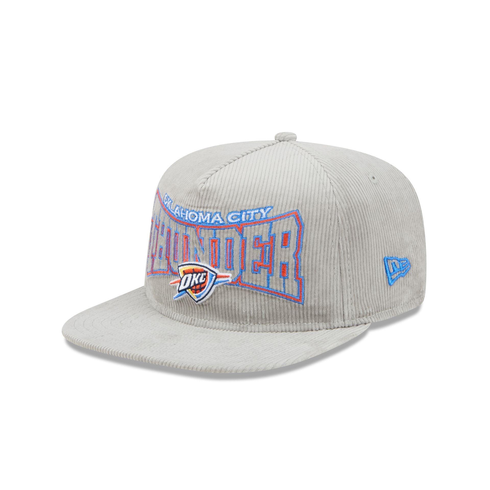 Oklahoma City Thunder Gray Cord Golfer Hat Male Product Image