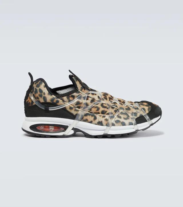 Air Kukini Leopard-print Sneakers In Black Product Image