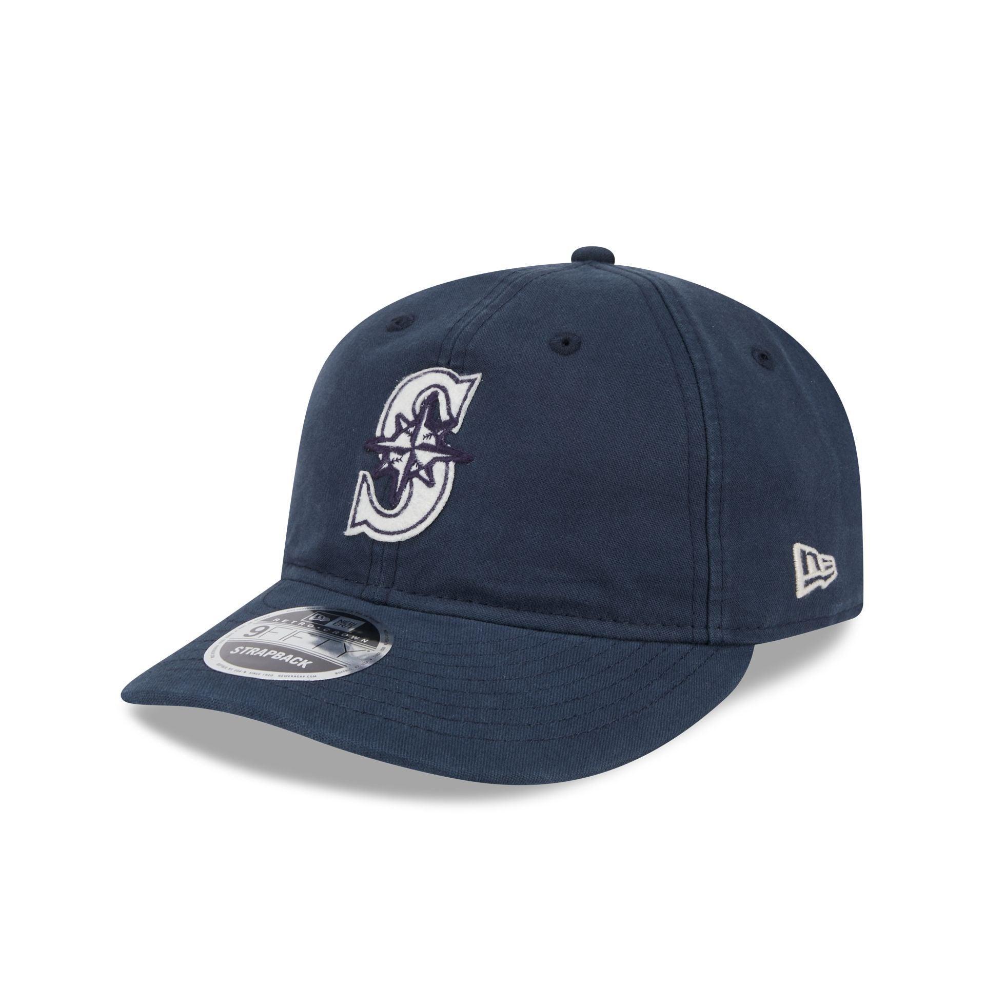 Seattle Mariners Canvas Felt Retro Crown 9FIFTY Adjustable Hat Male Product Image