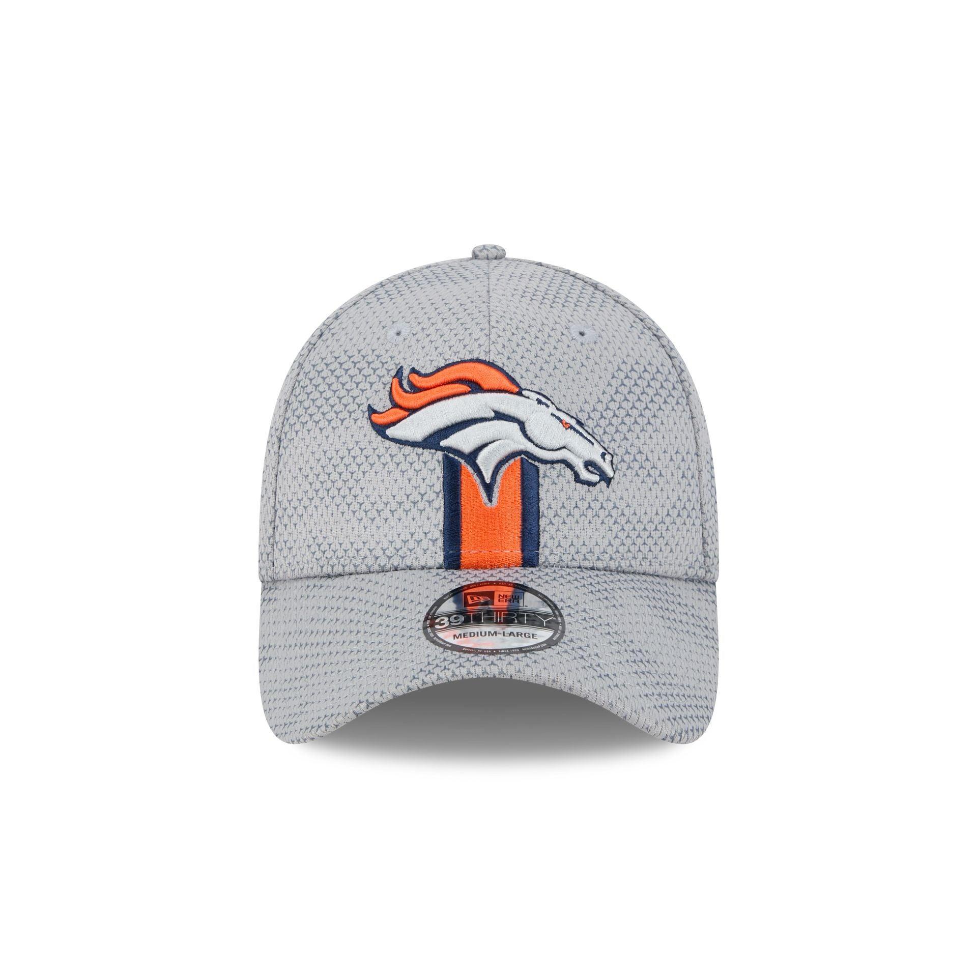 Denver Broncos 2024 Sideline Gray 39THIRTY Stretch Fit Hat Male Product Image