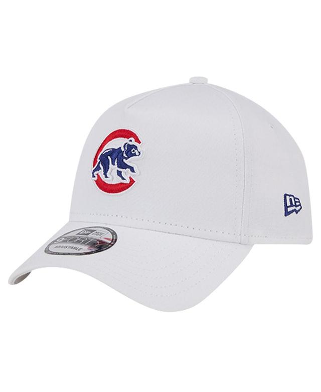 New Era Mens White Chicago Cubs Tc A-Frame 9FORTY Adjustable Hat Product Image