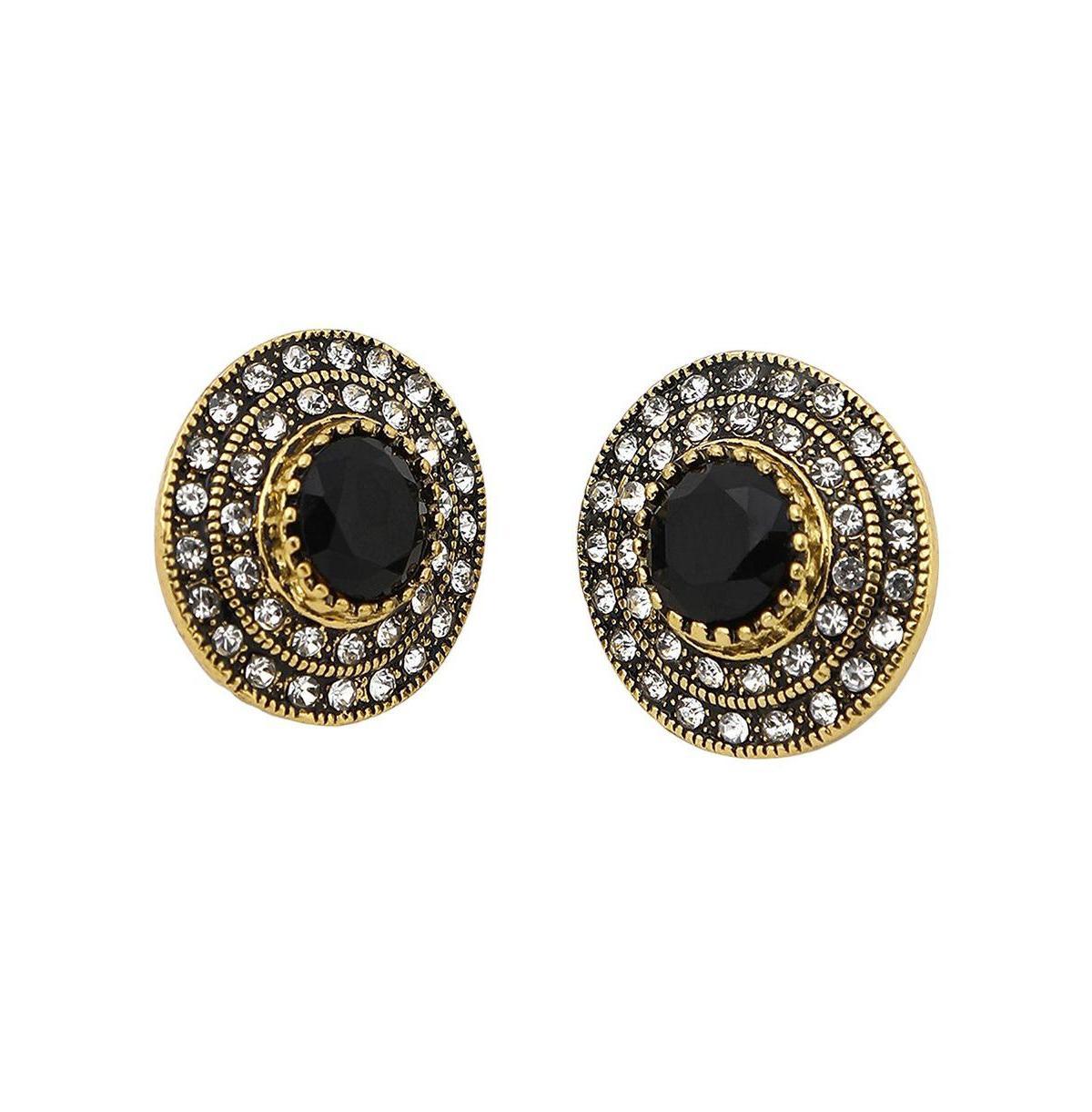 Sohi Womens Circular Stud Earrings Product Image