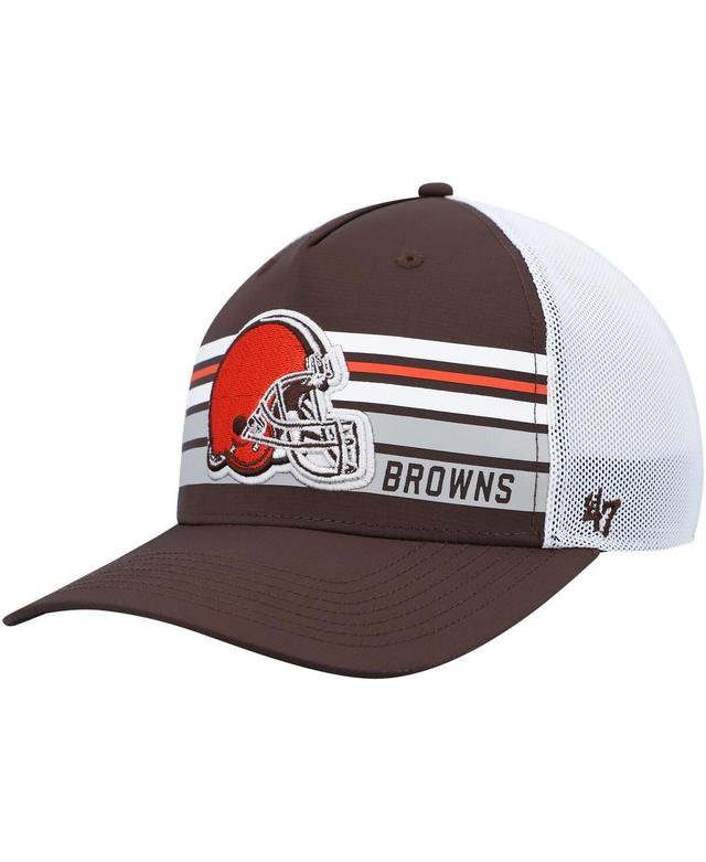 Mens 47 Brand Brown Cleveland Browns Altitude Ii Mvp Trucker Snapback Hat Product Image