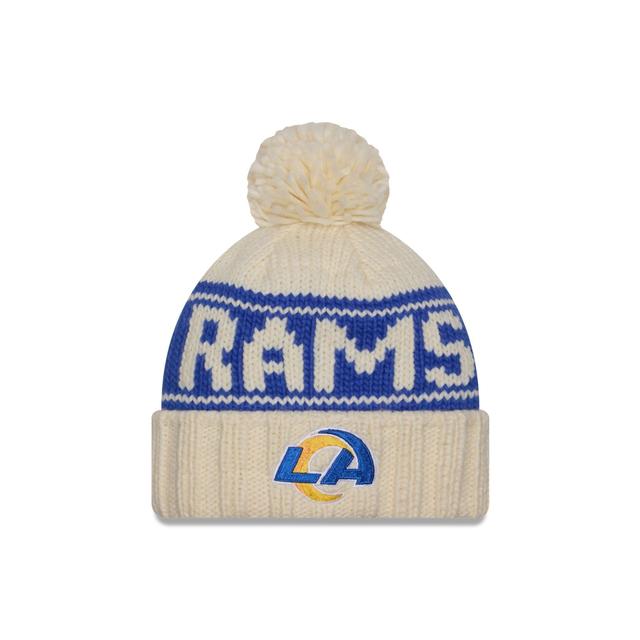 Los Angeles Rams 2024 Cold Weather Chrome Pom Knit Hat Female Product Image