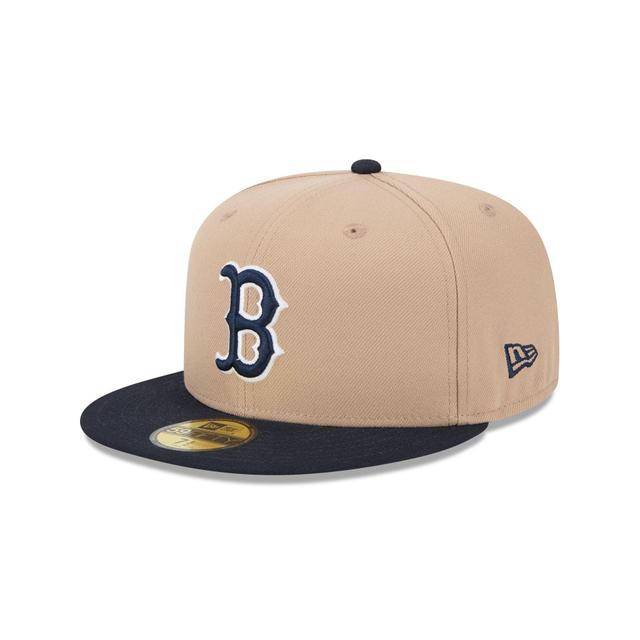 Boston Red Sox Camel 59FIFTY Fitted Hat Male Product Image