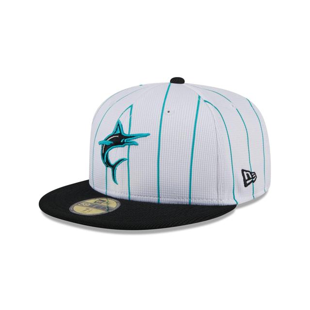 Miami Marlins 2024 Batting Practice 59FIFTY Fitted Hat Male Product Image