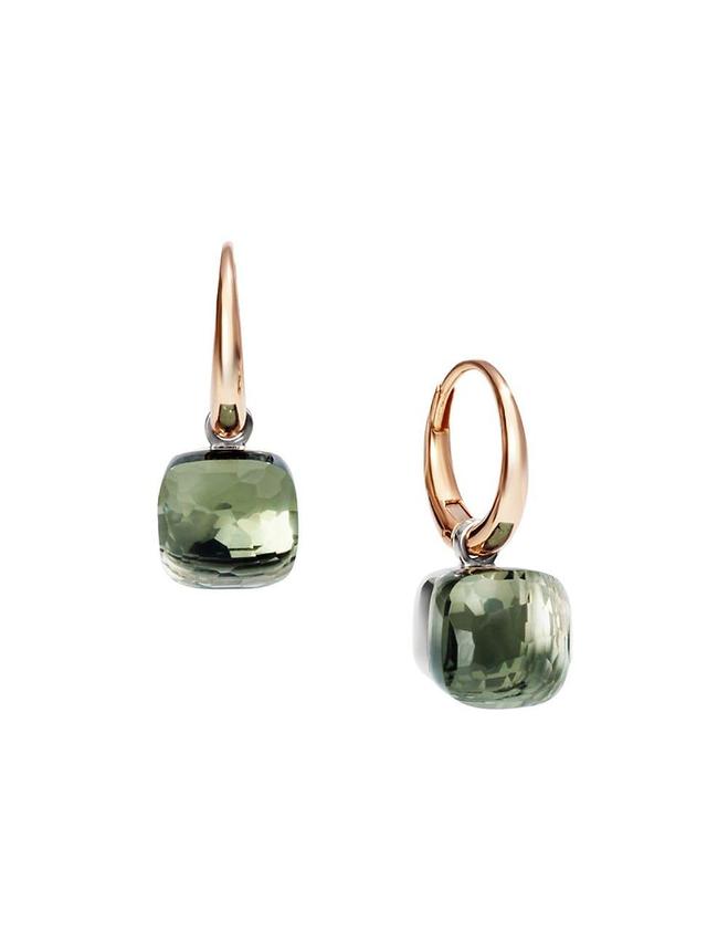 Womens Nudo Petit Two-Tone 18K Gold & Prasiolite Drop Earrings Product Image